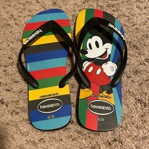 Havaianas Blue and Green Sandals Vibrant Flip-Flops